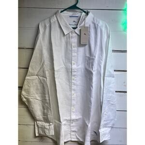 BRAND NEW Men's Tommy Bahama Long Sleeve White "Sea Glass Breezer" Size 3XL